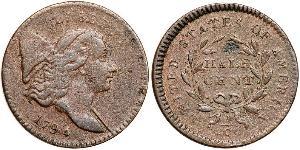 1/2 Цент США (1776 - ) Мідь 