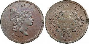 1/2 Цент США (1776 - ) Мідь 