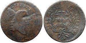 1/2 Цент США (1776 - ) Мідь 