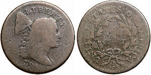 1/2 Цент США (1776 - ) Мідь 