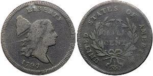 1/2 Цент США (1776 - ) Мідь 