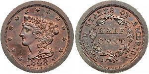 1/2 Цент США (1776 - ) Мідь 