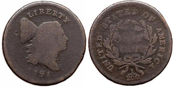 1/2 Цент США (1776 - ) Мідь 