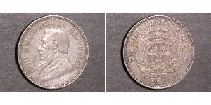 1/2 Шиллинг Южно-Африканская Республика Серебро Крюгер, Пауль (1825 - 1904)