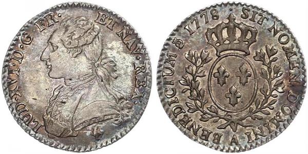1/2 Экю Франкське королівство (843-1791) Срібло Людовик XVI (1754 - 1793)