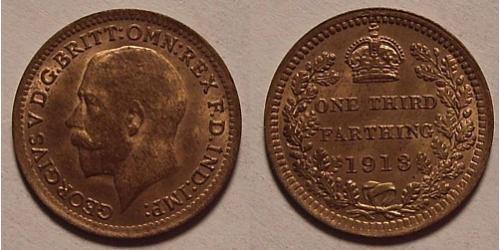 1/3 Farthing Vereinigtes Königreich von Großbritannien und Irland (1801-1922) Bronze George V (1865-1936)