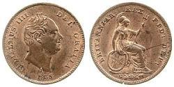 1/3 Farthing 大不列颠及爱尔兰联合王国 (1801 - 1922) 銅 威廉四世 (英國)