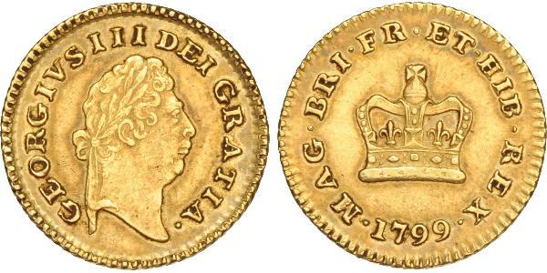 1/3 Guinea Kingdom of Great Britain (1707-1801) Gold George III (1738-1820)