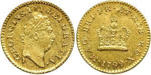 1/3 Guinea Regno Unito di Gran Bretagna (1707-1801) Oro Giorgio III (1738-1820)