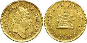 1/3 Guinea Regno Unito di Gran Bretagna (1707-1801) Oro Giorgio III (1738-1820)