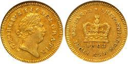 1/3 Guinea Regno Unito di Gran Bretagna e Irlanda (1801-1922) Oro Giorgio III (1738-1820)