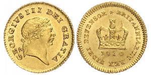 1/3 Guinea Regno Unito di Gran Bretagna e Irlanda (1801-1922) Oro Giorgio III (1738-1820)