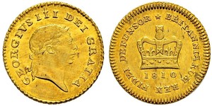 1/3 Guinea Regno Unito di Gran Bretagna e Irlanda (1801-1922) Oro Giorgio III (1738-1820)