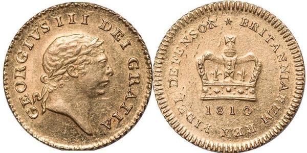 1/3 Guinea Regno Unito di Gran Bretagna e Irlanda (1801-1922) Oro Giorgio III (1738-1820)