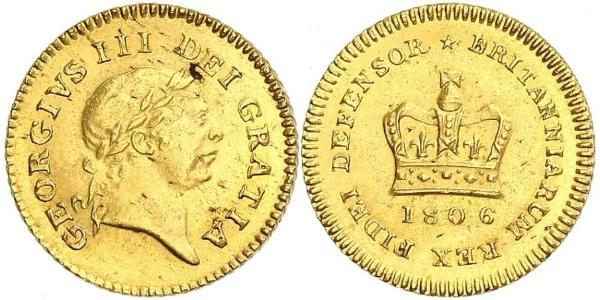 1/3 Guinea Regno Unito di Gran Bretagna e Irlanda (1801-1922) Oro Giorgio III (1738-1820)