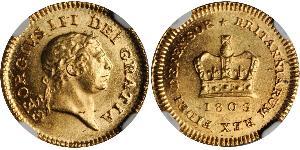 1/3 Guinea Reino Unido de Gran Bretaña e Irlanda (1801-1922) Oro Jorge III (1738-1820)