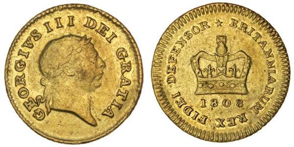 1/3 Guinea Reino Unido de Gran Bretaña e Irlanda (1801-1922) Oro Jorge III (1738-1820)