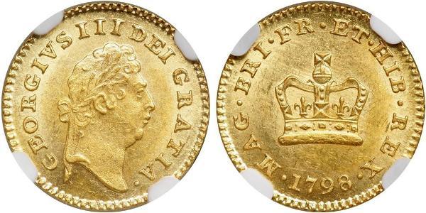 1/3 Guinea 大不列顛王國 (1707 - 1800) 金 喬治三世 (1738-1820)
