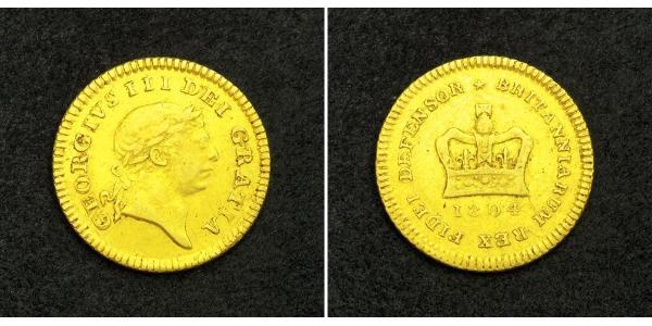 1/3 Guinea 大不列颠及爱尔兰联合王国 (1801 - 1922) 金 喬治三世 (1738-1820)