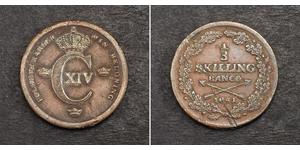 1/3 Skilling Sweden Copper 