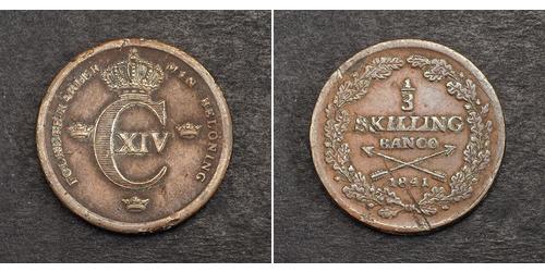 1/3 Skilling Sweden Copper 