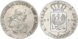 1/3 Thaler Royaume de Prusse (1701-1918) Argent Frédéric-Guillaume II de Prusse