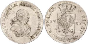 1/3 Thaler Royaume de Prusse (1701-1918) Argent Frédéric-Guillaume II de Prusse