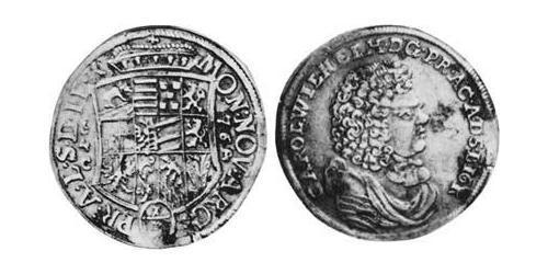 1/3 Thaler Anhalt-Zerbst  (1544 - 1796) Argento Carlo Guglielmo di Anhalt-Zerbst(1652 – 1718)