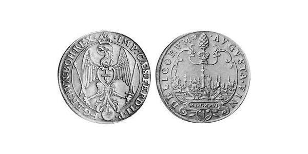 1/3 Thaler Augusta (Germania) (1276 - 1803) Argento Ferdinando II d
