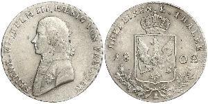 1/3 Thaler Regno di Prussia (1701-1918) Argento Federico Guglielmo III di Prussia  (1770 -1840)