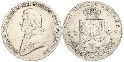 1/3 Thaler Reino de Prusia (1701-1918) Plata Federico Guillermo III de Prusia (1770 -1840)