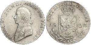 1/3 Thaler Reino de Prusia (1701-1918) Plata Federico Guillermo III de Prusia (1770 -1840)