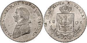 1/3 Thaler Reino de Prusia (1701-1918) Plata Federico Guillermo III de Prusia (1770 -1840)