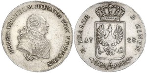 1/3 Thaler Kingdom of Prussia (1701-1918) Silver Frederick William II of Prussia