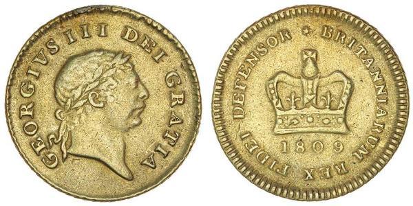 1/3 Гинея Соединённое королевство Великобритании и Ирландии (1801-1922) Золото Георг III (1738-1820)