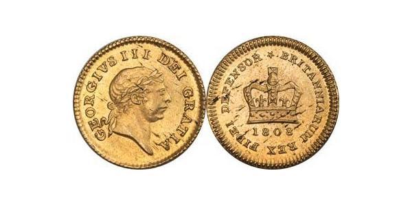1/3 Гинея Соединённое королевство Великобритании и Ирландии (1801-1922) Золото Георг III (1738-1820)
