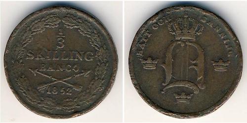 1/3 Скиллинг Schweden Kupfer 