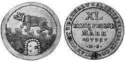 1/3 Талер Ангальт-Бернбург (1603 - 1863) Серебро null