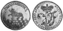 1/3 Талер Ангальт-Бернбург (1603 - 1863) Серебро Victor Frederick, Prince of Anhalt-Bernburg (1700 – 1765)