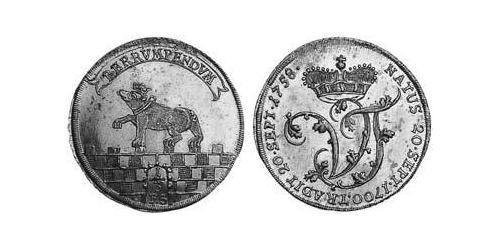 1/3 Талер Ангальт-Бернбург (1603 - 1863) Серебро Victor Frederick, Prince of Anhalt-Bernburg (1700 – 1765)