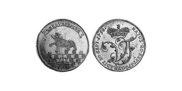 1/3 Талер Ангальт-Бернбург (1603 - 1863) Серебро Victor Frederick, Prince of Anhalt-Bernburg (1700 – 1765)