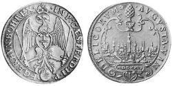 1/3 Талер Аугсбург (1276 - 1803) Серебро Ferdinand II, Holy Roman Emperor  (1578 -1637)