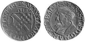 1/3 Талер Баден (маркграфство) (1112 - 1803) Серебро 