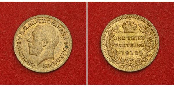 1/3 Фартинг Соединённое королевство Великобритании и Ирландии (1801-1922) Бронза Георг V (1865-1936)
