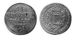 1/48 Thaler Augusta (Germania) (1276 - 1803) Argento 