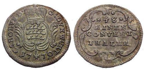 1/48 Thaler Alemania Vellón Plata 
