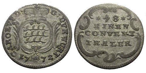 1/48 Thaler Alemania Vellón Plata 