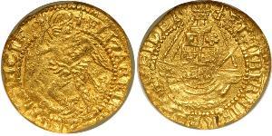 1/4 Angel Kingdom of England (927-1649,1660-1707) Gold Elizabeth I (1533-1603)