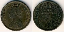 1/4 Anna 英属印度 (1858 - 1947) 銅 维多利亚 (英国君主)