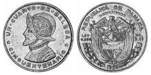 1/4 Balboa Panama Argent Vasco Núñez de Balboa (1475 – 1519)